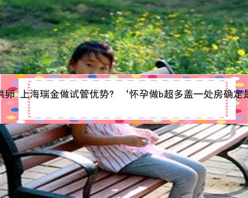 上海自精供卵 上海瑞金做试管优势? ‘怀孕做b超多盖一处房确定是男孩吗’